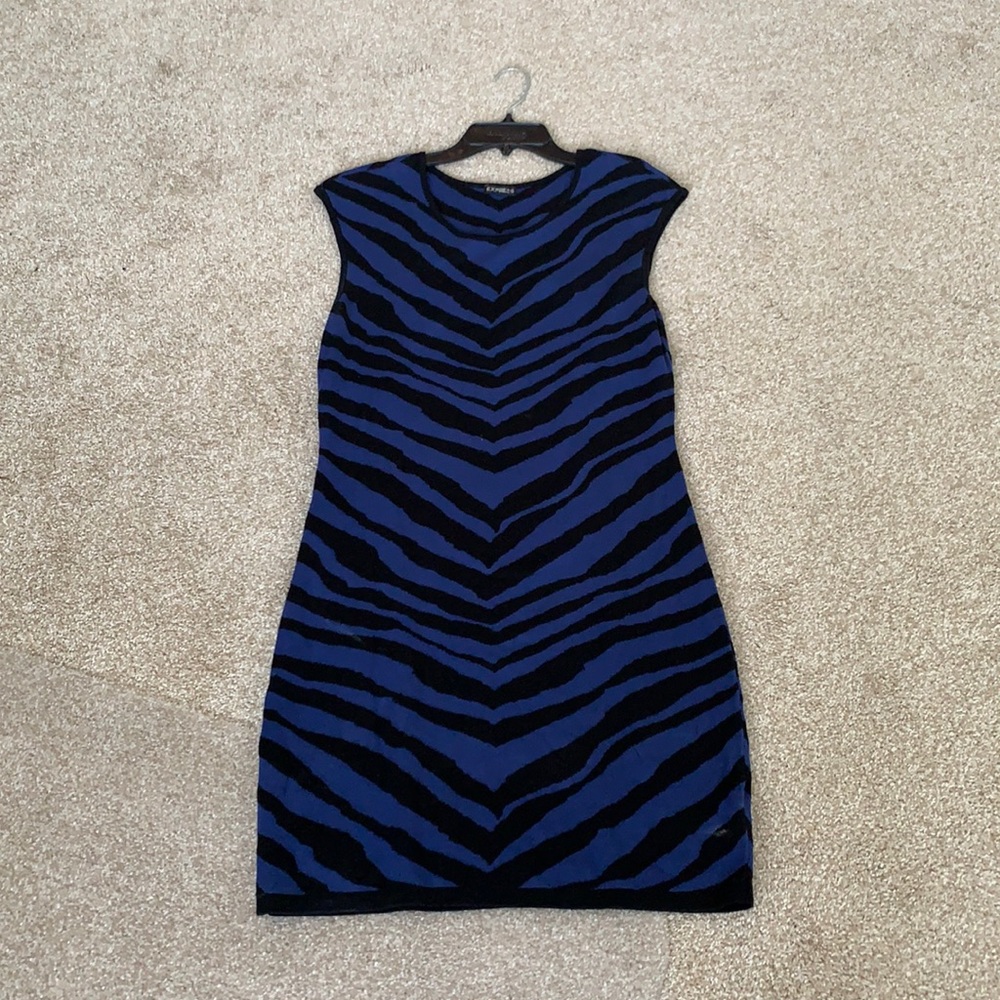 Express Zebra Print Sweater Mini